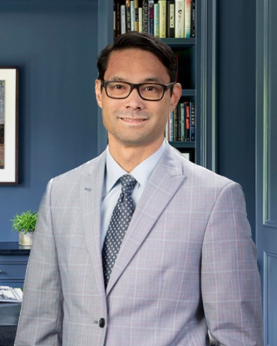 Criminal defense attorney, Nathan Akamine in his Columbus office